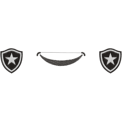 Matriz de Bordado Para Máscara de Proteção Botafogo Mask 1